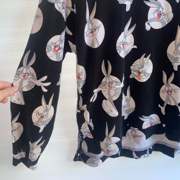 Peter Alexander Bugs Bunny Looney Tunes Long Sleeved Womens Knit Top Size Small - Picture 9 of 14